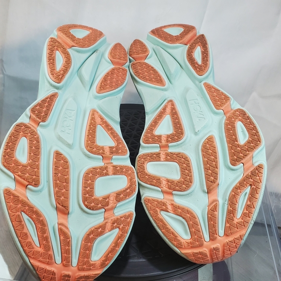 HOKA Womens Bondi 8 Running Workout Shoes White, Green, Gray, Silver SIZE 10.5 - Picture 14 of 16